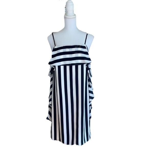 NICOLE MILLER New York Striped Ruffle Dress - Picture 2 of 3